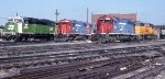 Locomotive Lineup at Clyde Yard